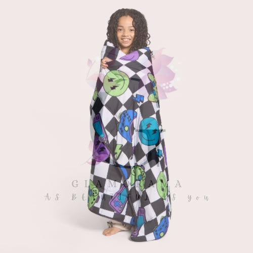 Gaming print weighted blanket
