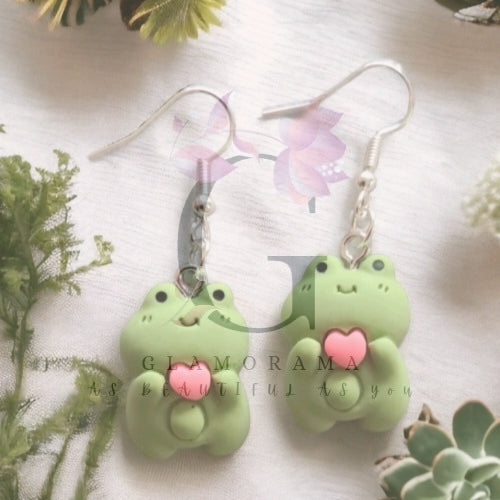 Frog earrings