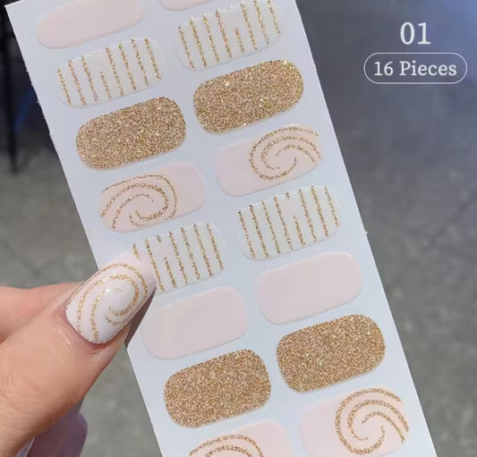 Gel nail stickers