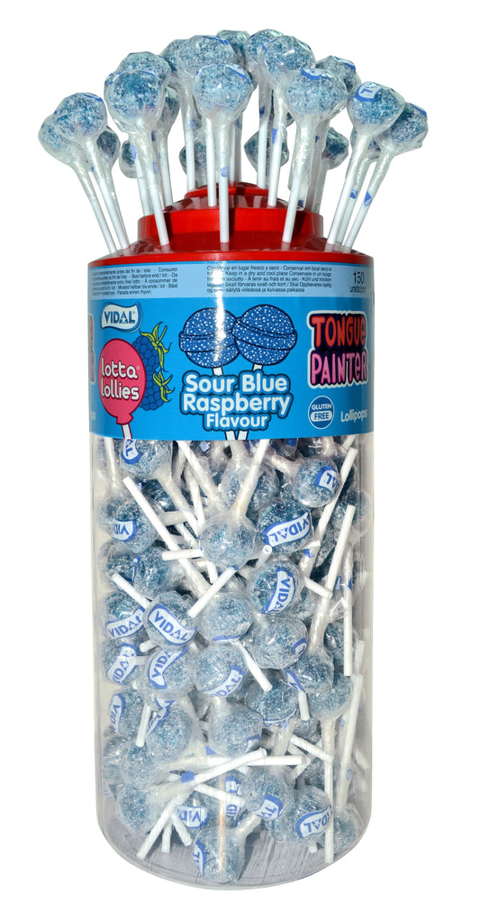 Sour Blue Raspberry Tongue Painter Lollies