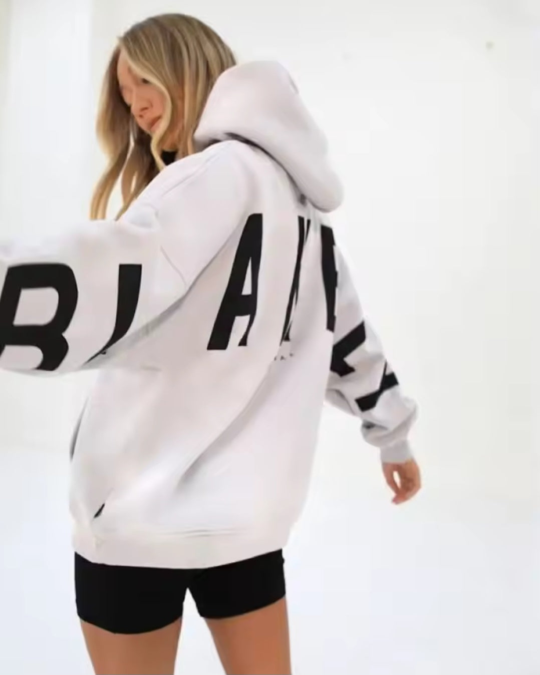 Ladies letter print hoodie