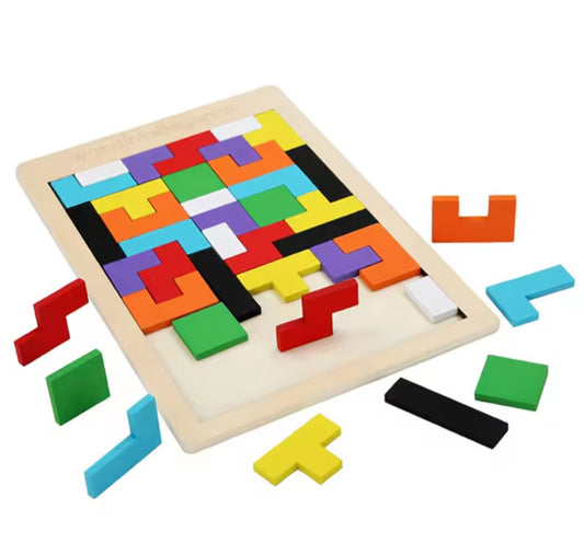 Wooden blocks puzzle